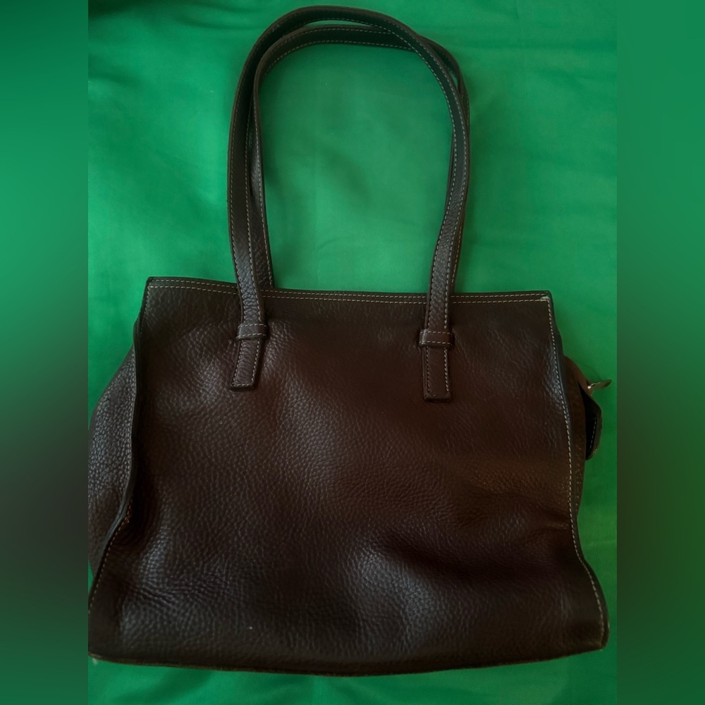 Stone ridge chocolate Leather Tote Bag